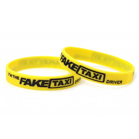 Rubber wrist band Fake Taxi wristband (Giallo) | race-shop.it