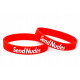 Rubber wrist band Send Nudes wristband (Red) | race-shop.it