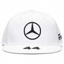 Mercedes AMG Petronas F1 Lewis Hamilton 44 flat cap, white