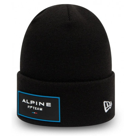 Cappellini Alpine F1 Essential Black Beanie Hat | race-shop.it