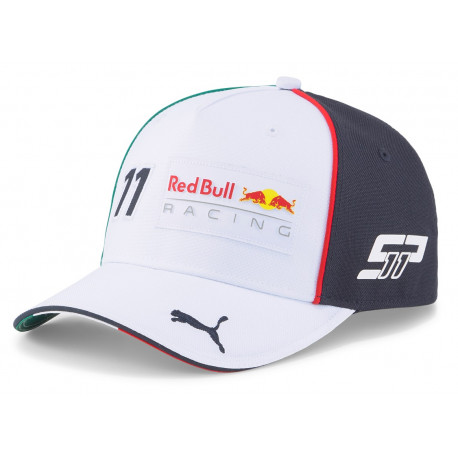 Cappellini Sergio Perez Red Bull Racing bent brim cap, white | race-shop.it