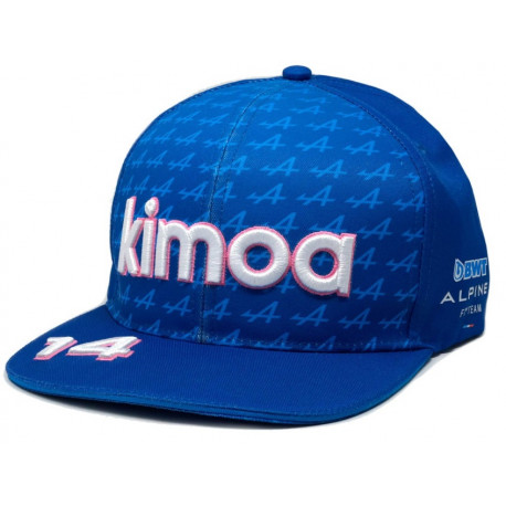 Cappellini Alpine F1 2022 Kimoa Team Fernando Alonso Blue Flatbrim Cap | race-shop.it