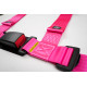 Cinture di sicurezza e accessori Cinture di sicurezza a 4 punti RACES Classic series, 2" (50mm), rosa, omologazione E8 | race-shop.it