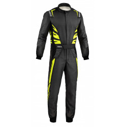 Tuta da corsa omologata FIA SPARCO INFINITY 5.0 TG, grigio/giallo
