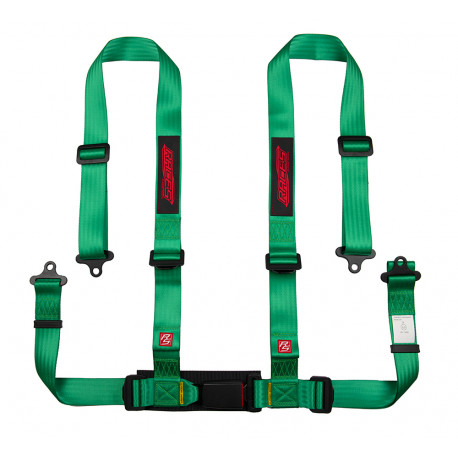 Cinture di sicurezza e accessori Cinture di sicurezza sportive a 4 punti omologate ECE RACES Classic 2" (50mm), verde | race-shop.it
