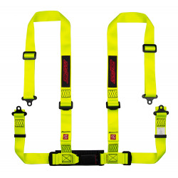 Cinture di sicurezza sportive a 4 punti omologate ECE RACES Classic 2" (50mm), neon
