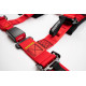 Cinture di sicurezza e accessori Cinture di sicurezza sportive a 4 punti RACES Tuning 2" (50mm), rosso | race-shop.it