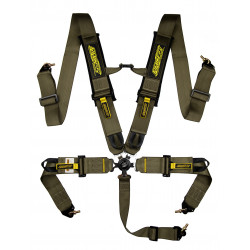Cinture di sicurezza sportive a 5 punti RACES Motorsport 3" (76mm), oliva