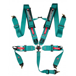 5 point safety belts RACES Motorsport series, 3" (76mm), aqua green (LIMITED EDITION)