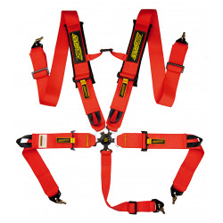 Cinture di sicurezza sportive a 5 punti RACES Motorsport 3" (76mm), rosso