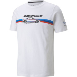 Puma BMW M Motorsport CAR GRAPHIC T-shirt da uomo, bianco