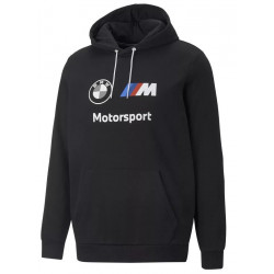 Puma BMW Motorsport MMS Essentials felpa con cappuccio, nera
