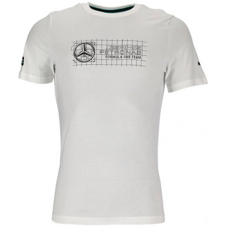 Magliette Puma Mercedes AMG Petronas F1 T-shirt, white | race-shop.it