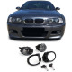 RACES fendinebbia per BMW E39 M5 E46 M3 (con cornice, HB4), trasparente