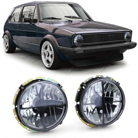 Fari Luci anteriori chiare scure con croce per VW Golf 1 + Cabrio 74-83 | race-shop.it