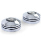 Specchietti retrovisori Manopole di regolazione specchietti cromate Edizione Wolfsburg per VW Golf 3 Vento 91-97 Polo 6N | race-shop.it