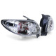 Fari RACES fanali posteriori per Peugeot 206 hatchback 3D/5D 98-09, trasparente, cromo, V1 | race-shop.it