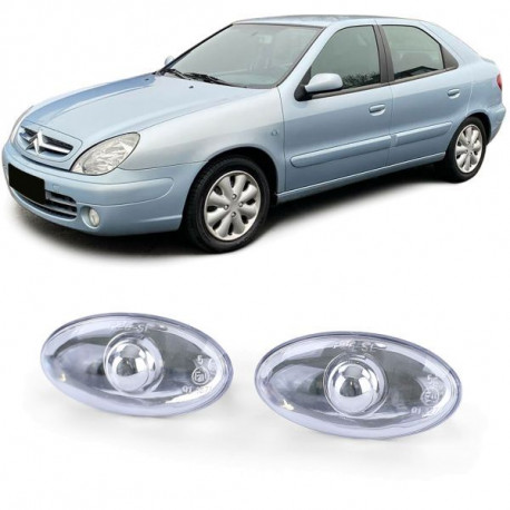 Fari Indicatore di direzione laterale Vetro Trasparente cromo Coppia per Citroen C2 C3 C5 Xsara N1 N2 N68 | race-shop.it