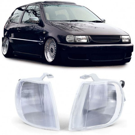 Fari Indicatore di direzione Bianco Coppia Sinistra destra per VW Polo 6N 94-99 | race-shop.it