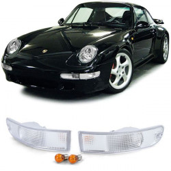 RACES frecce anteriori per Porsche 911 993 93-97, trasparente, bianco