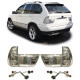 RACES fanali posteriori per BMW X5 E53 99-03, trasparente, cromo