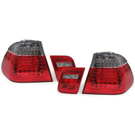 Fari LED Fanali posteriori Rosso Nera Facelift Look adatto per BMW 3 series E46 sedan 98-01 | race-shop.it