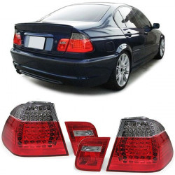 LED Fanali posteriori Rosso Nero/scuro per BMW 3 Series E46 Sedan 01-05
