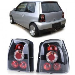 Fanali posteriori in vetro Nero per VW Lupo + Seat Arosa