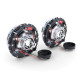 Fari RACES fari anteriori (Angel Eyes, Crosshair) per VW Golf 1 + Cabrio, trasparente, nero | race-shop.it