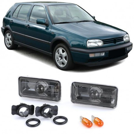 Fari Vetro Trasparente indicatori di direzione laterali neri cromo Nero/scuro per VW Golf 3 Vento Passat 35i | race-shop.it