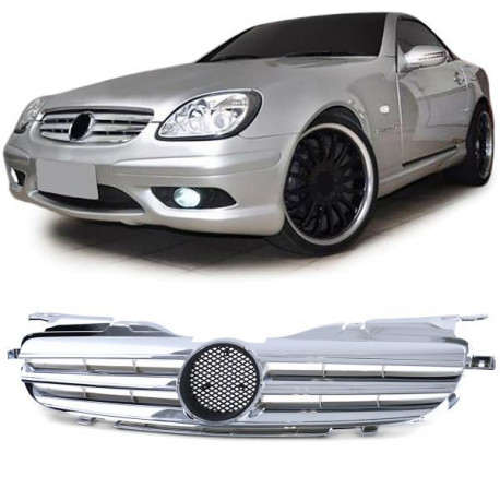 Body kit e accessori visivi Griglia sportiva cromo adatto a Mercedes SLK R170 96-04 | race-shop.it