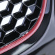 Body kit e accessori visivi Griglia a nido d`ape sportiva senza emblema con barra Rossa per VW Golf 5 GTI 03-09 | race-shop.it