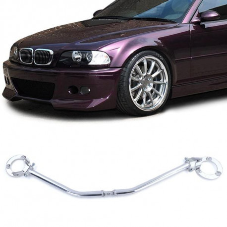 Strutbars (montanti) Asta di supporto puntone in alluminio Anteriore 3tlg polished adatto per BMW 3 Series E46 316 318 da 98 | race-shop.it