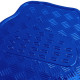 Universali Tappetini in gomma per auto universali in alluminio checker plate ottica 4 pezzi cromo blu | race-shop.it