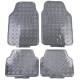 Universali Tappetini in gomma per auto universali in alluminio checker plate ottica 4 pezzi cromo carbon | race-shop.it