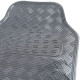 Universali Tappetini in gomma per auto universali in alluminio checker plate ottica 4 pezzi cromo carbon | race-shop.it