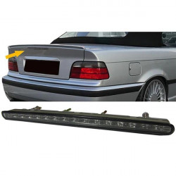 Terza luce freno a LED Vetro Trasparente Nero/scuro per BMW E36 Convertible 96-99