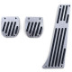 Pedali e accessori Set di pedali in alluminio per auto a cambio adatto per BMW E34 E39 E60 E61 E32 E38 E63 E64 | race-shop.it