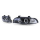 Fari Fari proiettori Angel Eye neri con indicatore LED adatto a BMW E39 95-00 | race-shop.it