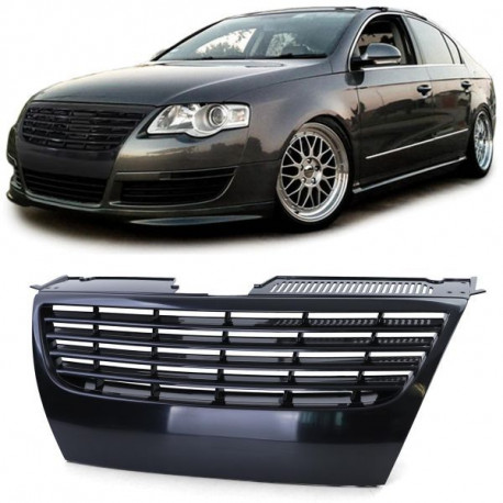 Body kit e accessori visivi Griglia sportiva senza emblema Nero per VW Passat B6 3C 05-08 | race-shop.it
