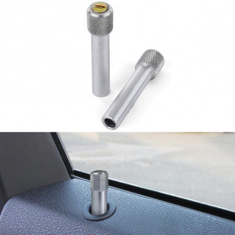 Body kit e accessori visivi Manopola di blocco portiera per auto in alluminio STW Edizione Limitata Silver Argento per BMW 3 Series E30 E36 | race-shop.it