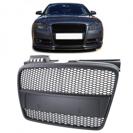 Body kit e accessori visivi Griglia sportiva a nido d`ape Nero per Audi A4 B7 04-07 + Cabrio | race-shop.it