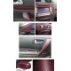 Nastri, pellicole e fogli 3D Pellicola di carbonio autoadesiva 30cm *1.524 metri dark Rosso | race-shop.it