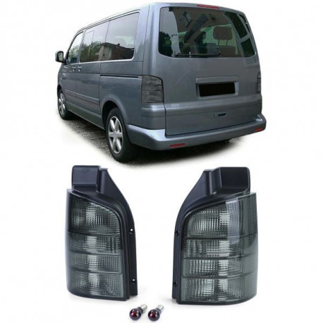 Osvetlenie Fanali posteriori in vetro Coppia Nero Fumo per VW Bus T5 03-09 con portellone posteriore | race-shop.it