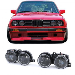 Fari H1 H1 Nero Coppia per BMW 3 Series E30 87-93