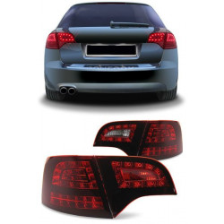 LED Fanali posteriori + LED indicatore di direzione dark Rosso per Audi A4 Avant station wagon B7 04-08